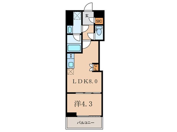 レガシス中目黒の物件間取画像